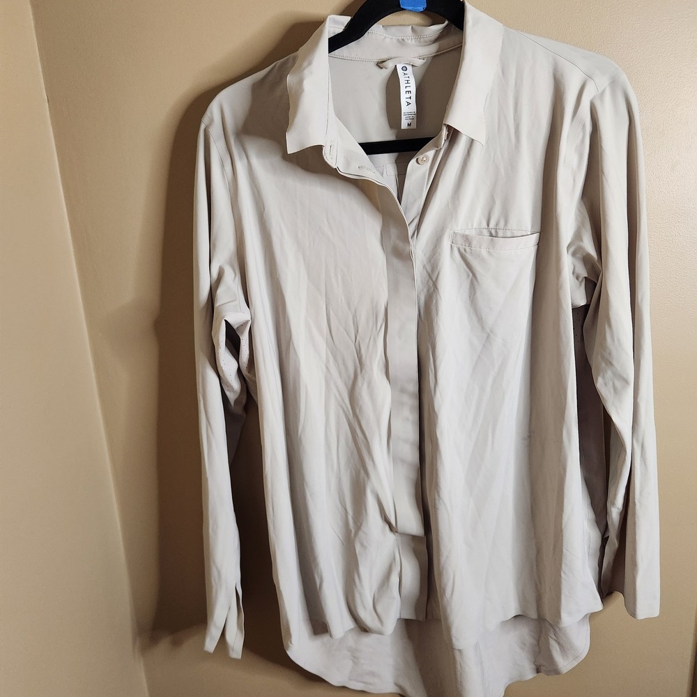 Athleta Urbanite Top Beige 530498 Medium